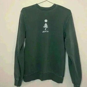 Jetty Loch Crewneck-Forest Green Size Small
